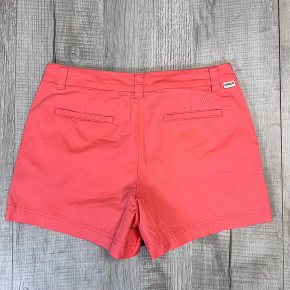 Magellan Outdoors Coral Happy Camper 4'' Shorty Shorts Womens 4 Mid Rise Stretch - Picture 3 of 7